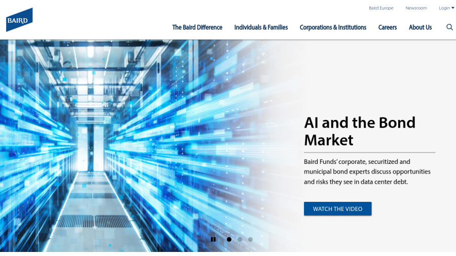 Screenshot of the Baird Principal Group Management Company I, LLC website