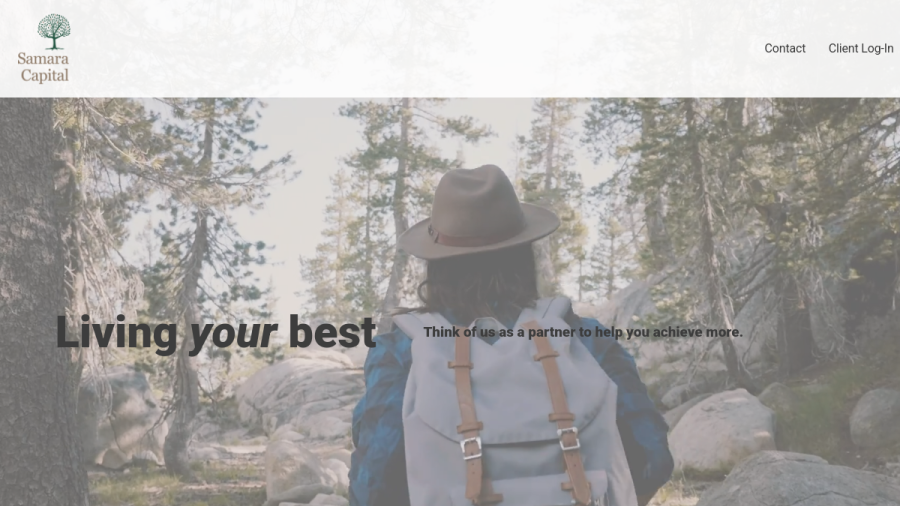 Screenshot of the Samara Capital website