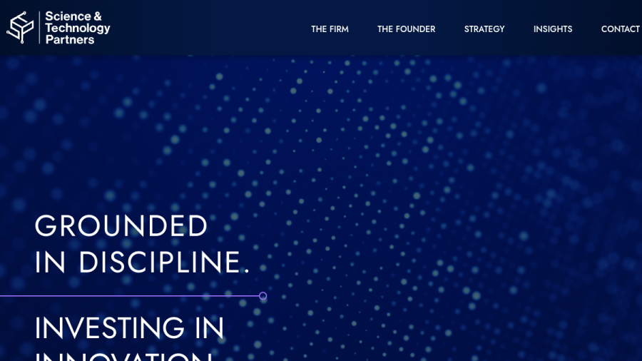 Screenshot of the Science & Technology Partners, L.P. website