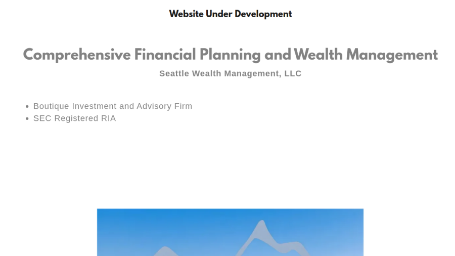 Screenshot of the Seattle Wealth Management LLC website