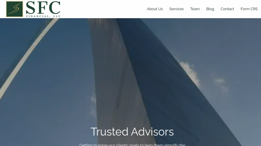 Screenshot of the Sfc Financial LLC website