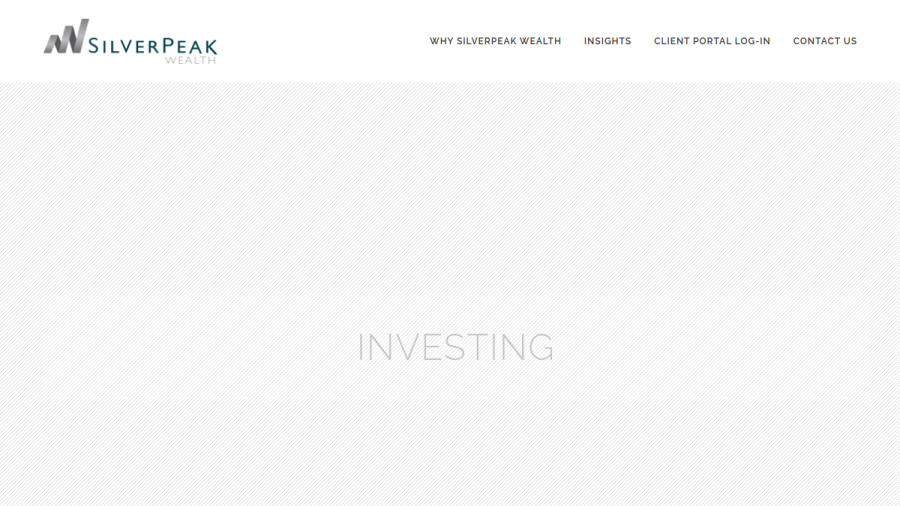 Screenshot of the Silverpeak Wealth Advisors website
