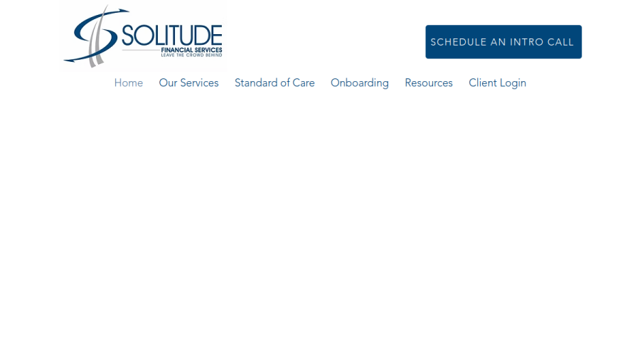 Screenshot of the Solitude Financial Services, INC. website