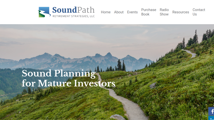 Screenshot of the Soundpath Retirement Strategies, LLC website