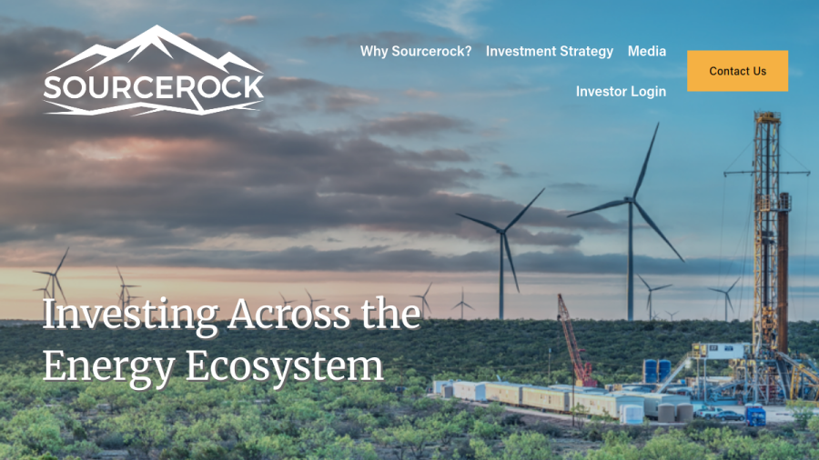 Screenshot of the Sourcerock Group LLC website