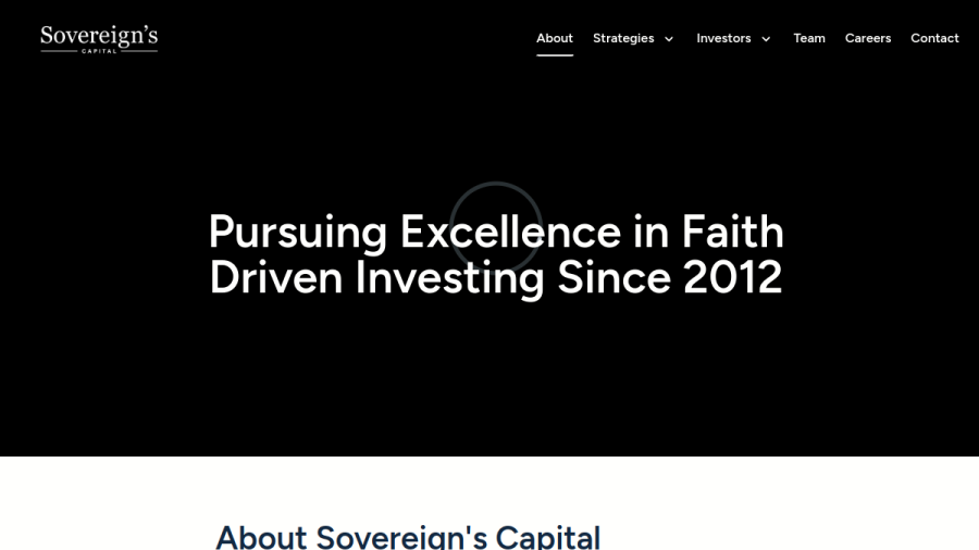 Screenshot of the Sovereign'S Capital Management, LLC website