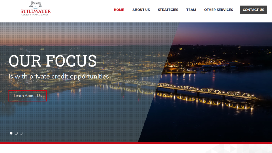 Screenshot of the Stillwater Asset Management, LLC website