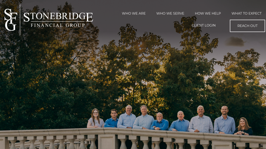 Screenshot of the Stonebridge Financial Group, LLC website