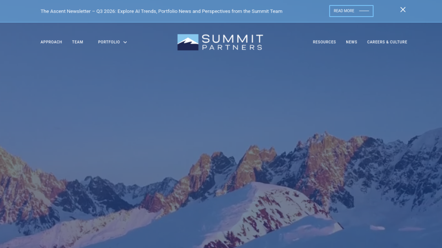 Screenshot of the Summit Partners Public Asset Management, LLC website