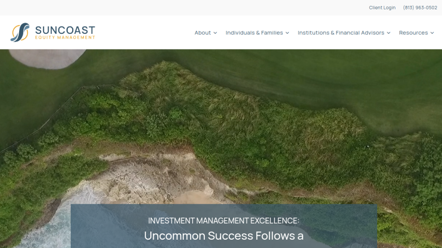 Screenshot of the Suncoast Equity Management, LLC website