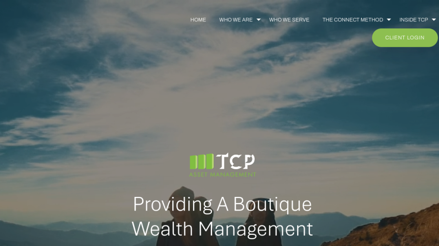 Screenshot of the Tcp Asset Management, LLC website