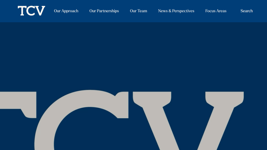 Screenshot of the Tcv website
