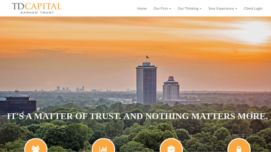 Screenshot of the Td Capital Management LLC website