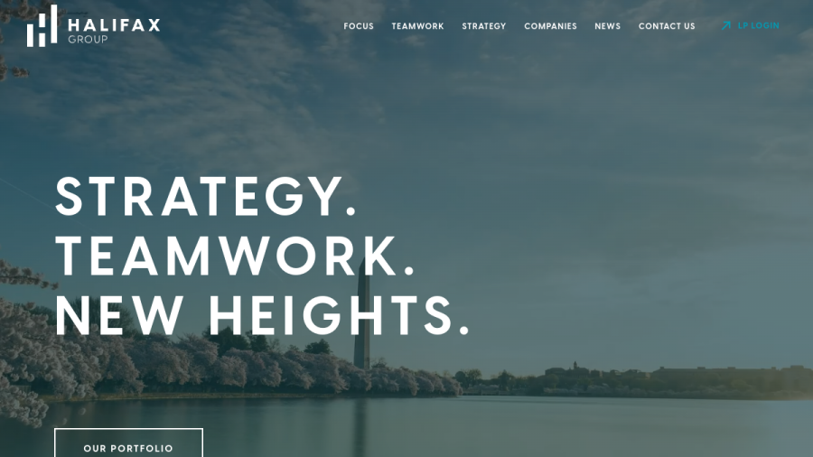 Screenshot of the Halifax Investment Management, L.L.C. website