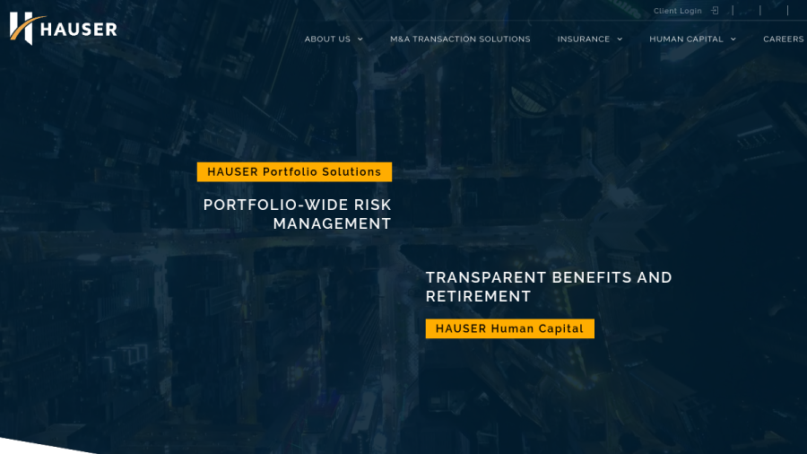 Screenshot of the Hauser Retirement Solutions 2 LLC website