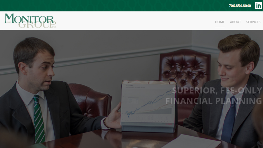 Screenshot of the The Monitor Group, INC. website