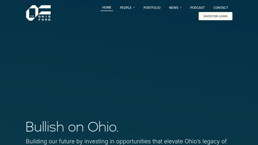 Screenshot of the The O.H.I.O. Fund website