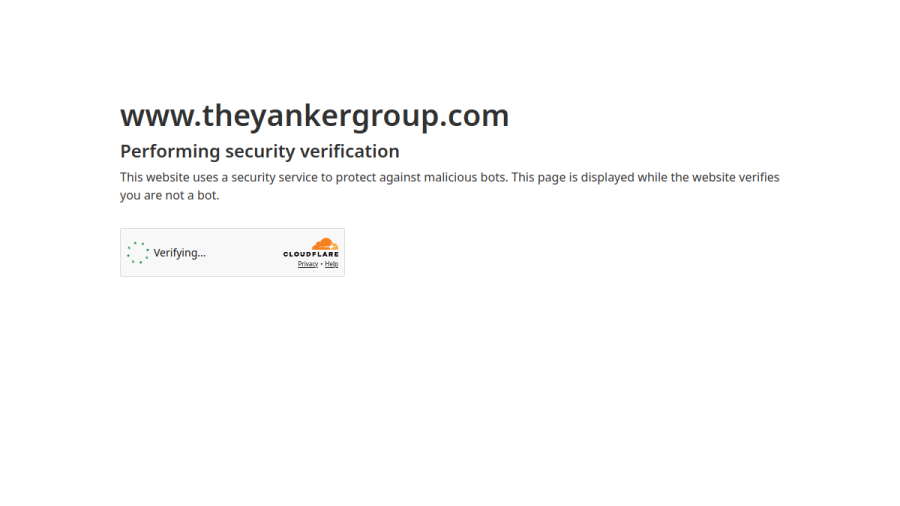 Screenshot of the The Yanker Group website