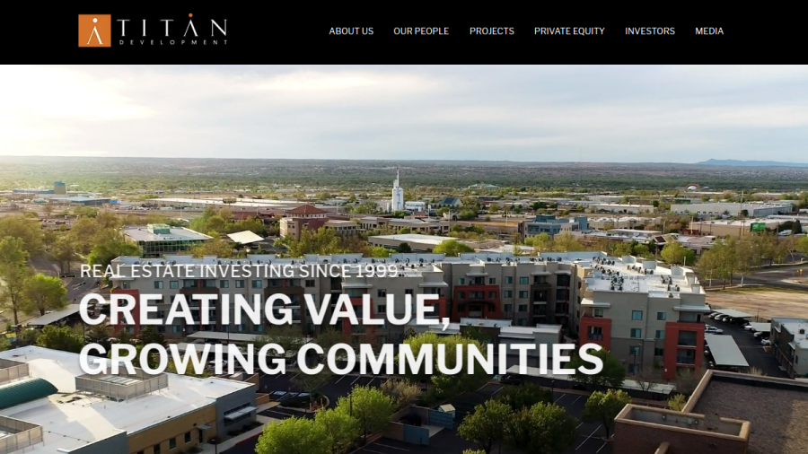 Screenshot of the Titan Fund Management, LLC website