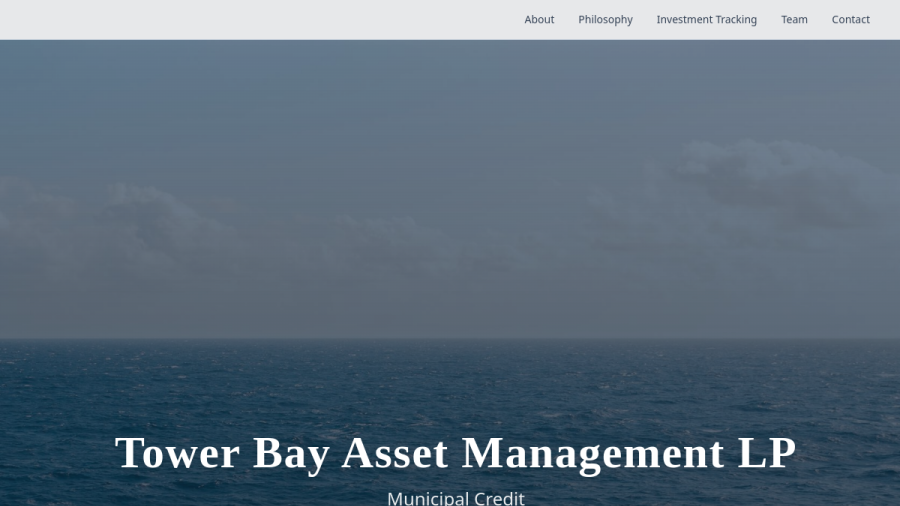 Screenshot of the Tower Bay Asset Management LP website