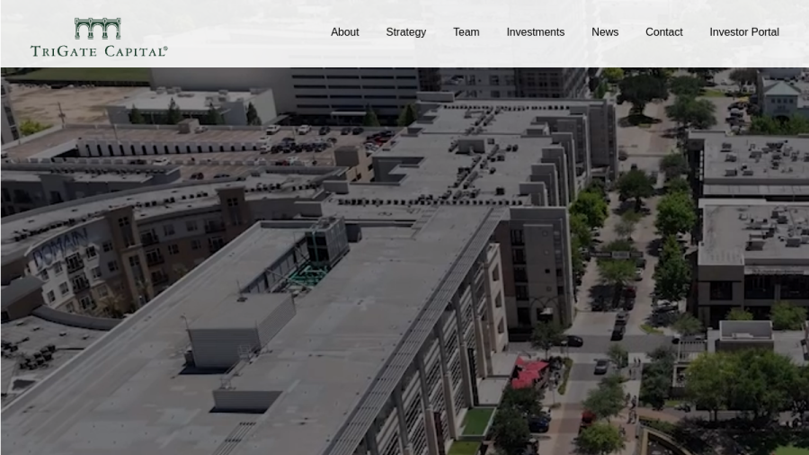 Screenshot of the Trigate Management LLC website