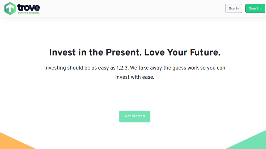 Screenshot of the Trove Investment Advisors LLC website