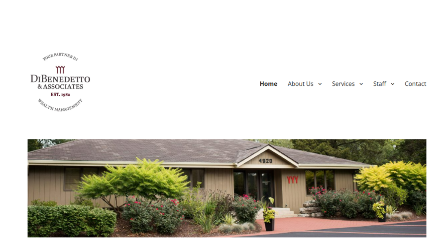 Screenshot of the Dibenedetto & Associates Ltd website