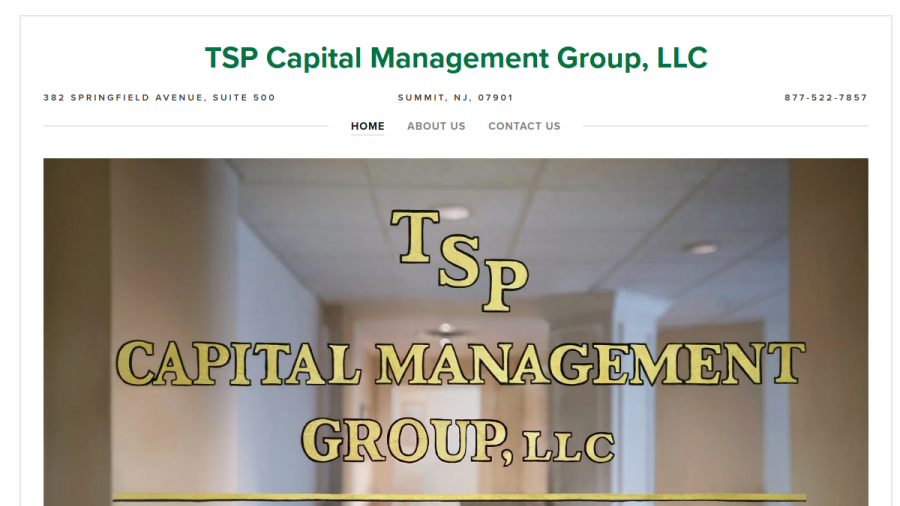 Screenshot of the Tsp Capital Management Group, LLC website