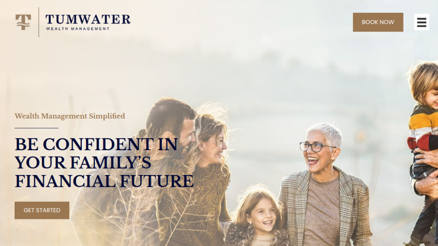 Screenshot of the Tumwater Wealth Management, LLC website
