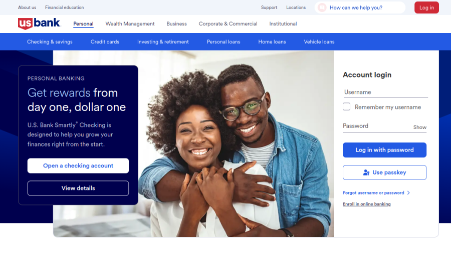 Screenshot of the U.S. Bancorp Advisors, LLC website
