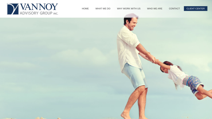 Screenshot of the Vannoy Advisory Group, INC. website