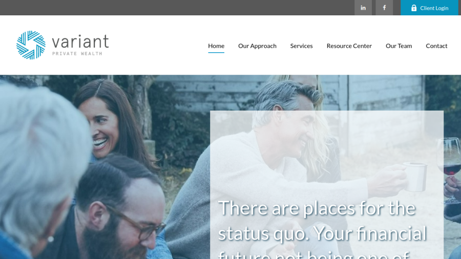 Screenshot of the Variant Private Wealth LLC website