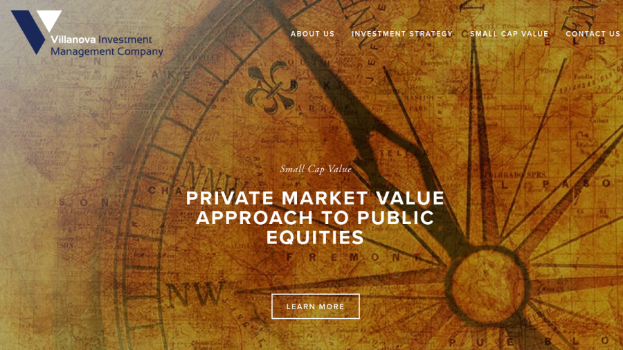 Screenshot of the Villanova Investment Management Company, LLC website