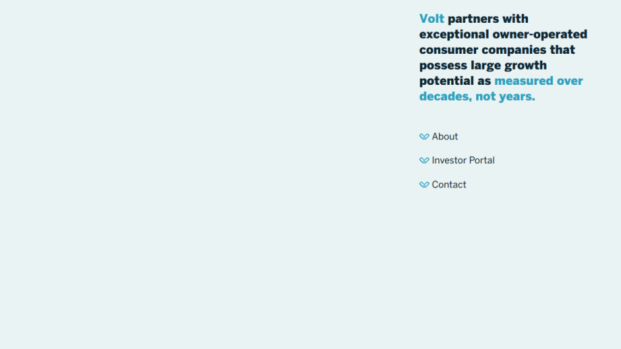 Screenshot of the Volt Investment Holdings LLC website