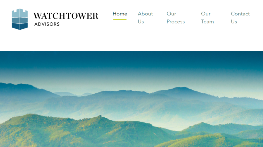 Screenshot of the Watchtower Advisors, LP website