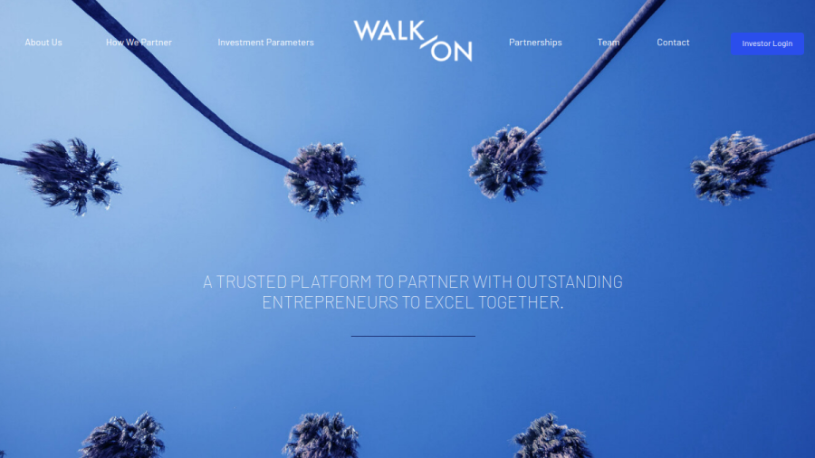 Screenshot of the Walk-On Capital, LLC website