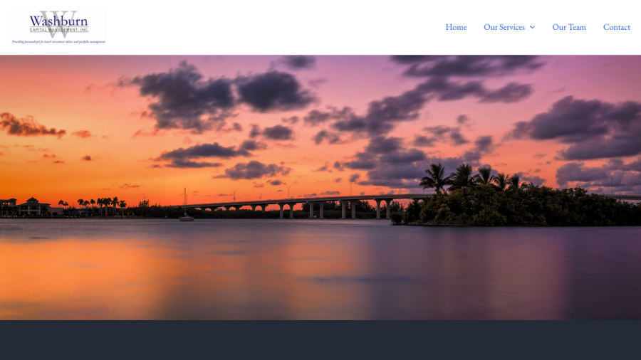 Screenshot of the Washburn Capital Management INC. website