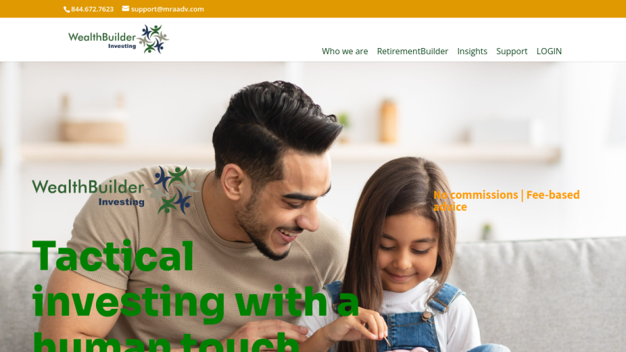 Screenshot of the Mra Advisory Group website
