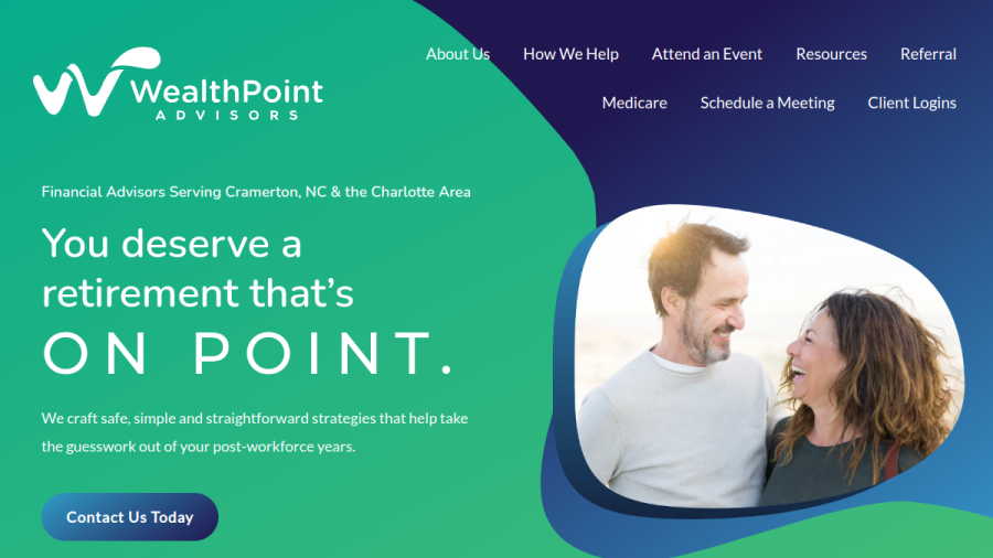 Screenshot of the Wealthpoint Advisors website