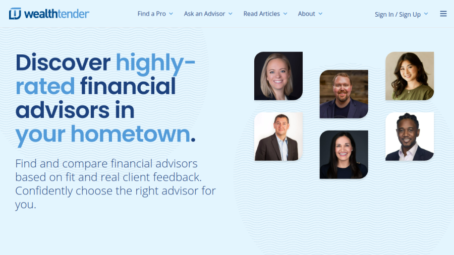 Screenshot of the Meridian Wealth Advisors, LLC website
