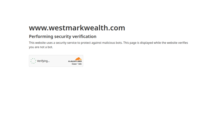 Screenshot of the Westmark Wealth Management website