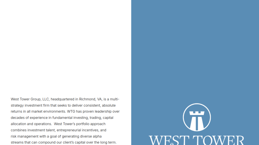 Screenshot of the West Tower Group, LLC website