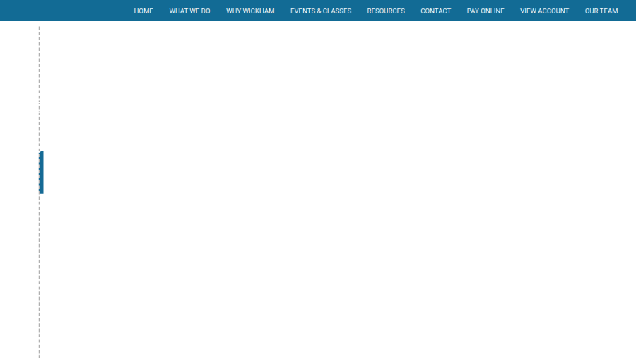 Screenshot of the Wickham Financial & Insurance Services website