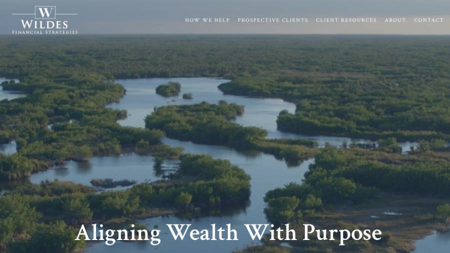 Screenshot of the Wildes Financial Strategies, INC website