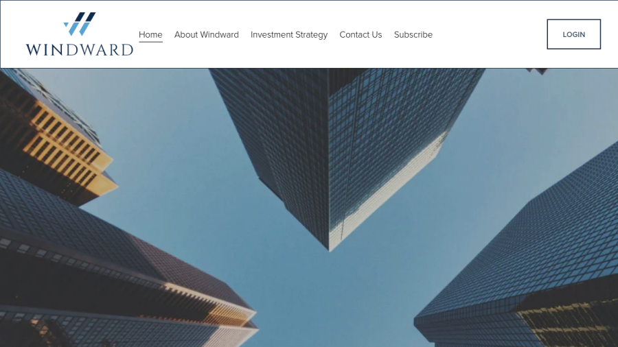 Screenshot of the Windward Management LP website