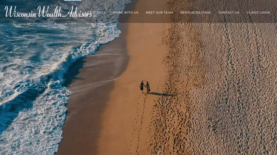 Screenshot of the Wisconsin Wealth Advisors, LLC website