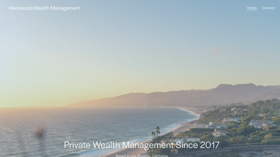 Screenshot of the Westwood Wealth Management website
