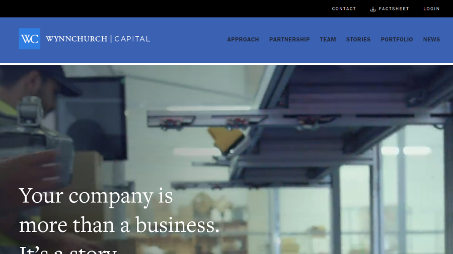 Screenshot of the Wynnchurch Capital, L.P. website