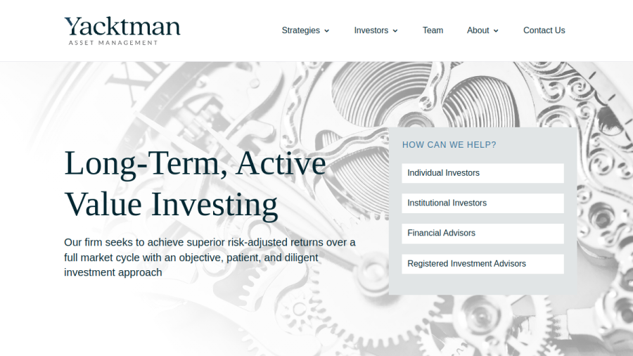 Screenshot of the Yacktman Asset Management LP website