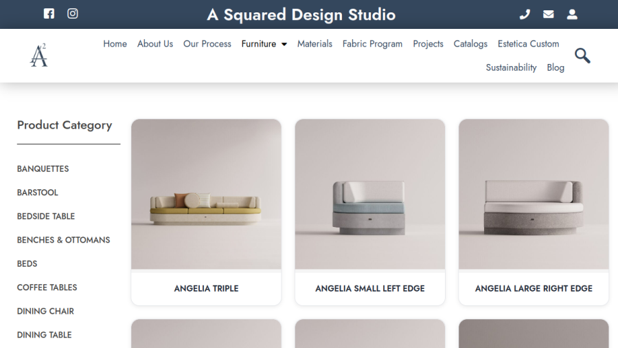 A Squared Design Studio website
